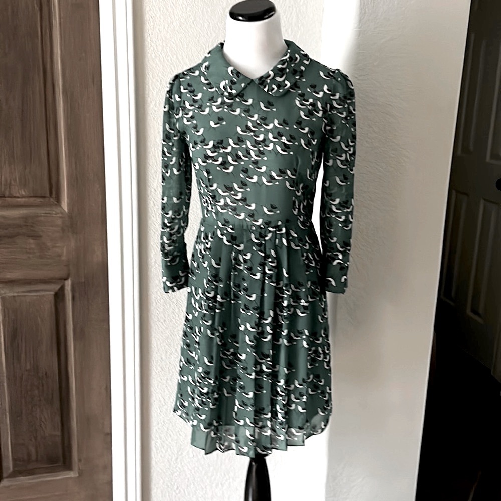 Beach Bash Dress Pinup Novelty Print Rockabily Flattering Lined Small